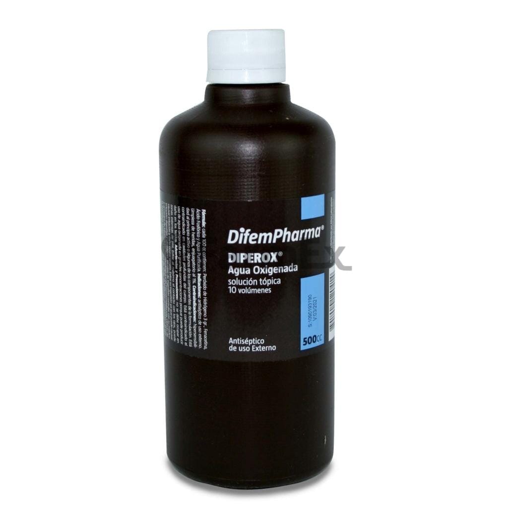 Agua Oxigenada 10 Volúmenes x 500 ml Farmex-VidaTres-Persistente
